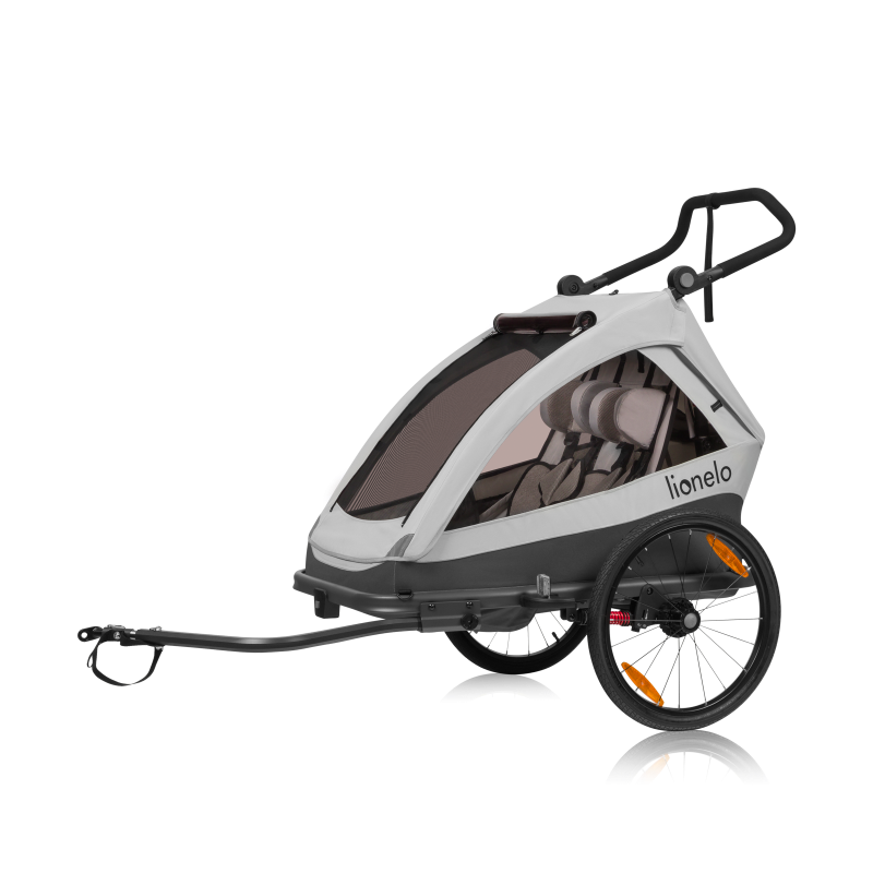 Lionelo Cama Grey Stone — bicycle trailer with stroller function