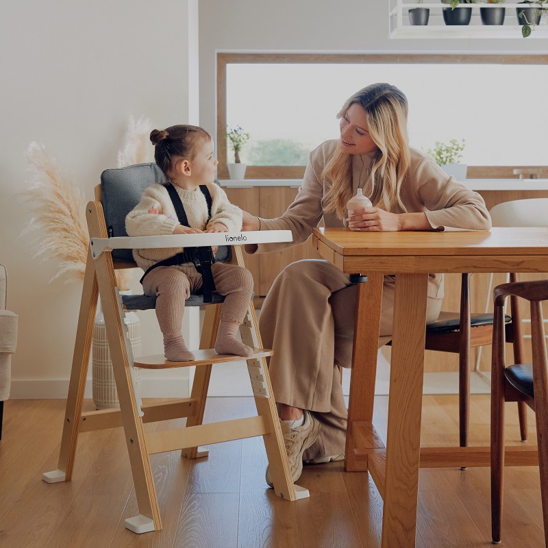 Lionelo Floris White Natural — High chair