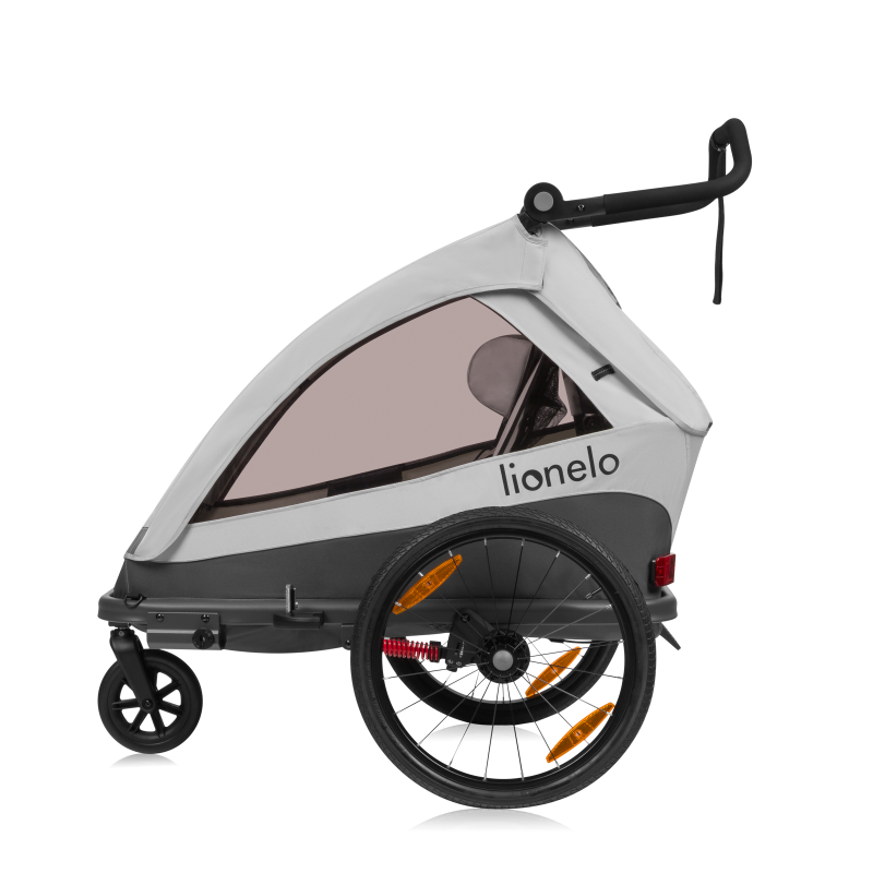 Lionelo Cama Grey Stone — bicycle trailer with stroller function