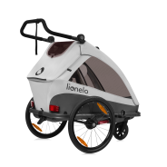 Lionelo Cama Grey Stone — bicycle trailer with stroller function