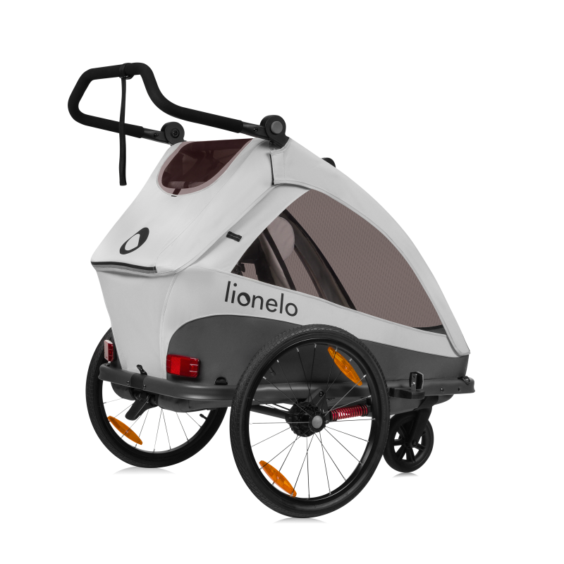 Lionelo Cama Grey Stone — bicycle trailer with stroller function