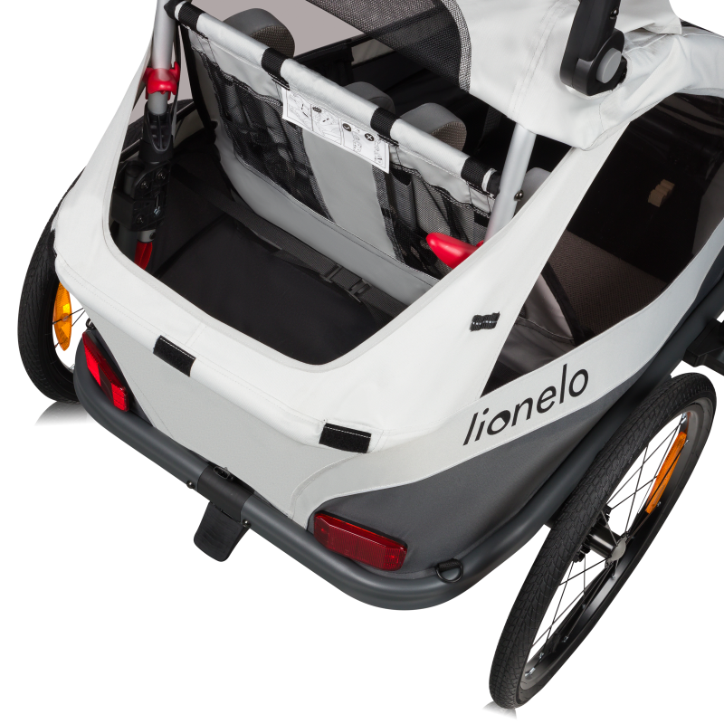 Lionelo Cama Grey Stone — bicycle trailer with stroller function