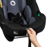 lionelo Astrid i-Size Set Black Grey — Car seat with ISOFIX base