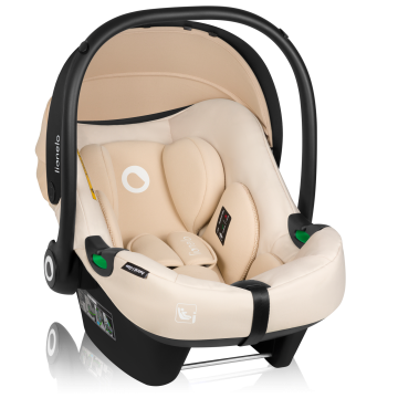 lionelo Astrid i-Size Set Beige Sand — Car seat with ISOFIX base