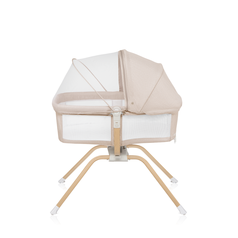 lionelo Malin Evo Beige Natural — Universal cot with cradle