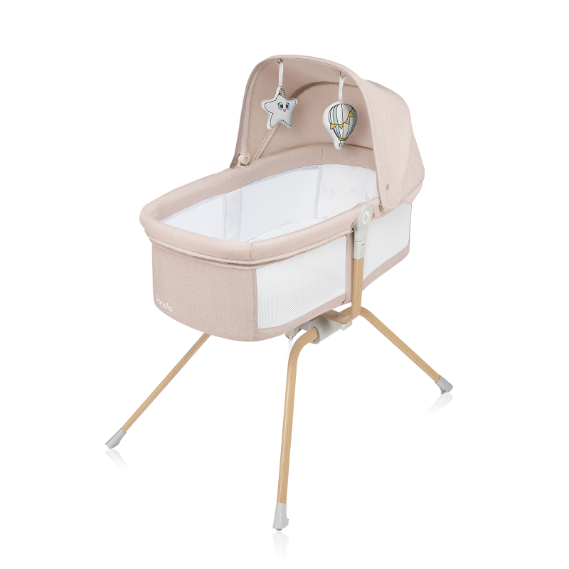 lionelo Malin Evo Beige Natural — Universal cot with cradle