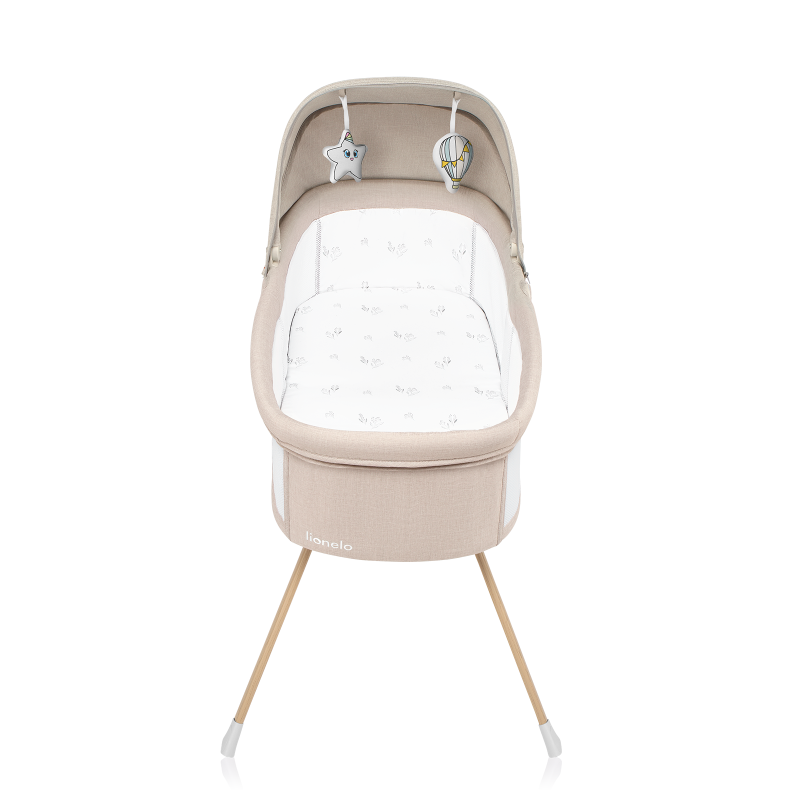 lionelo Malin Evo Beige Natural — Universal cot with cradle