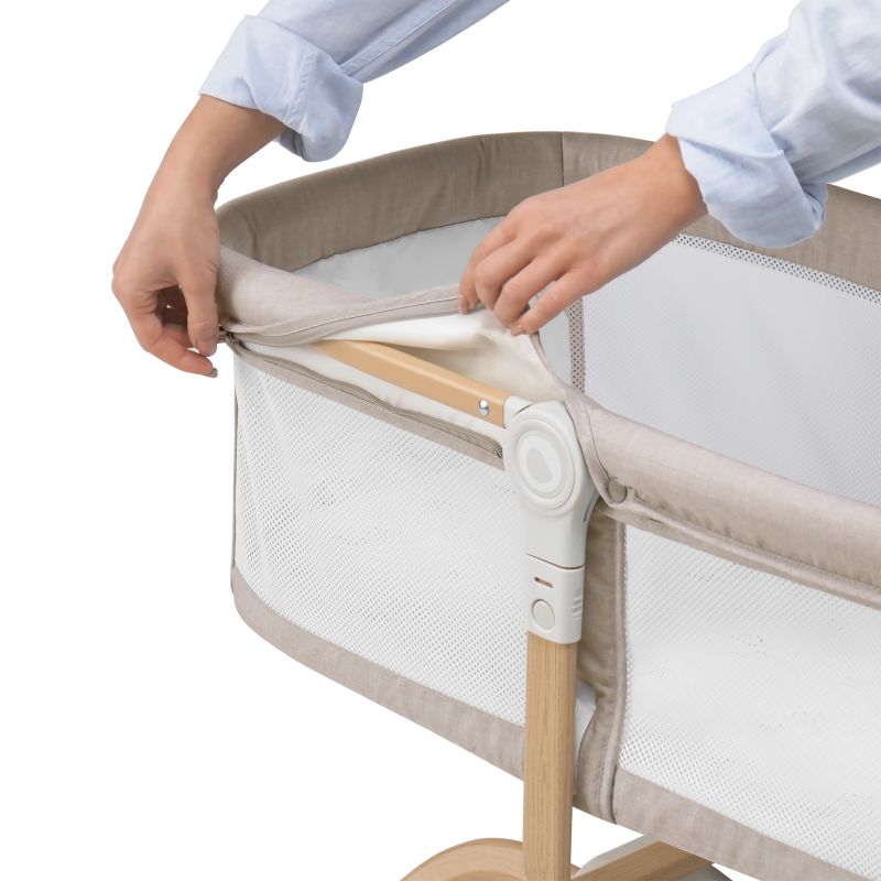 lionelo Malin Evo Beige Natural — Universal cot with cradle