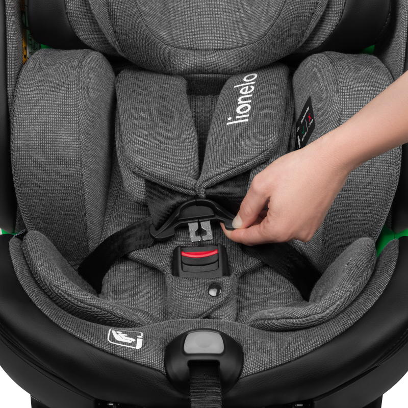 Lionelo ​​Harmony i-Size Grey Graphite Leather — Child safety seat