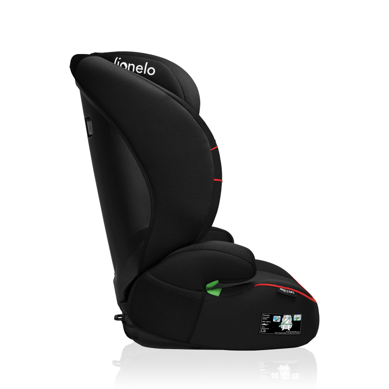 Lionelo Lars i-Size Sporty Black Red — child safety seat