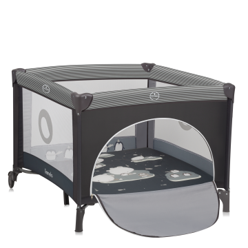 lionelo Bonnie Grey Scandi — Baby playpen