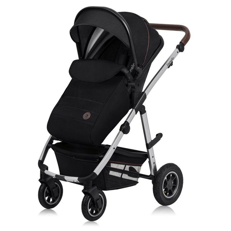 lionelo Amber 2in1 Black Silver — Multi-function pram