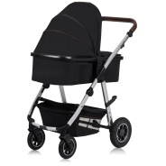 lionelo Amber 2in1 Black Silver — Multi-function pram