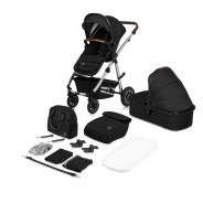 lionelo Amber 2in1 Black Silver — Multi-function pram