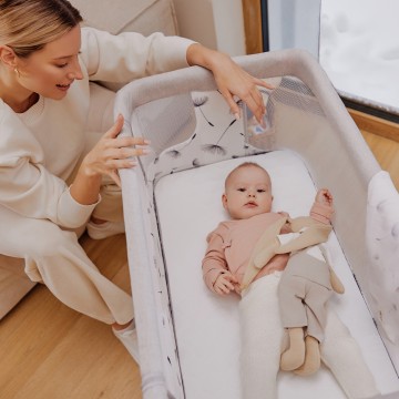 Lionelo Aurora Beige Cappuccino — Cot 3in1