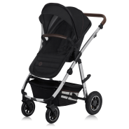 lionelo Amber 3in1 Black Silver — Multi-function pram