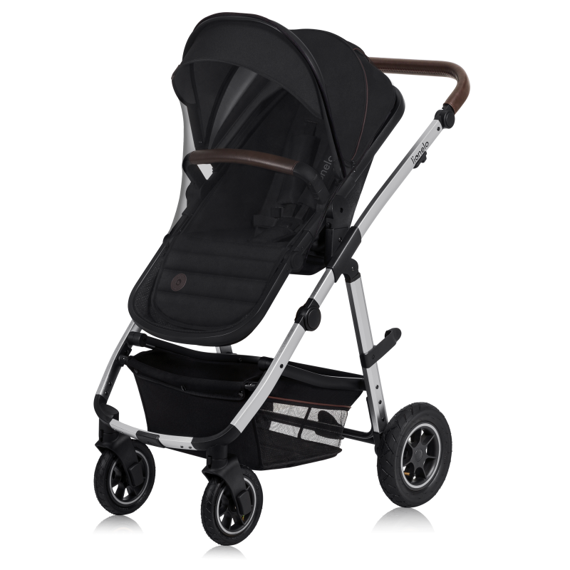 lionelo Amber 3in1 Black Silver — Multi-function pram