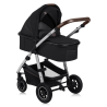 lionelo Amber 3in1 Black Silver — Multi-function pram