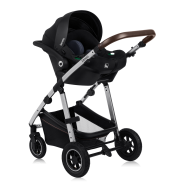 lionelo Amber 3in1 Black Silver — Multi-function pram