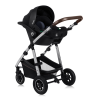 lionelo Amber 3in1 Black Silver — Multi-function pram