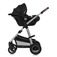 lionelo Amber 3in1 Black Silver — Multi-function pram