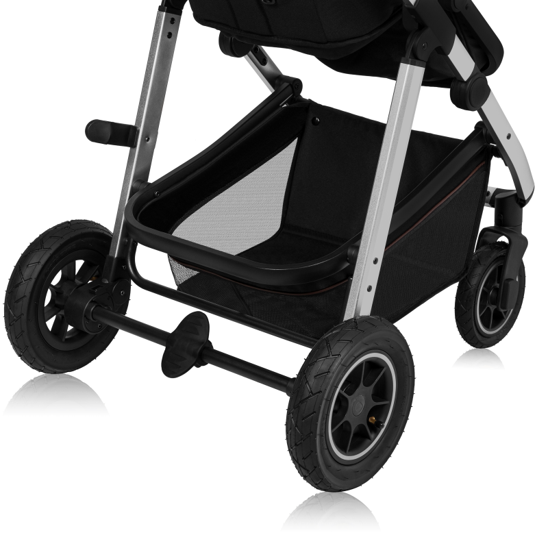 lionelo Amber 3in1 Black Silver — Multi-function pram