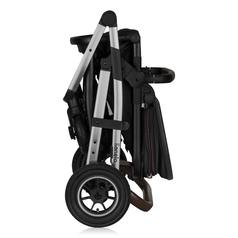 lionelo Amber 3in1 Black Silver — Multi-function pram