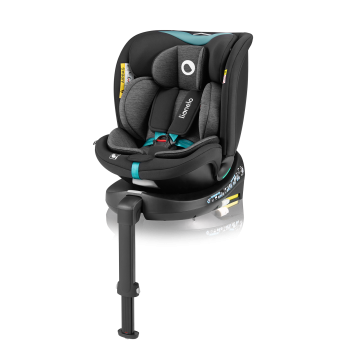 Lionelo Navy i-Size Black Turquoise — child safety seat