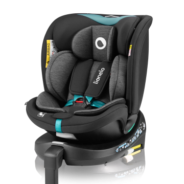 Lionelo Navy i-Size Black Turquoise — child safety seat