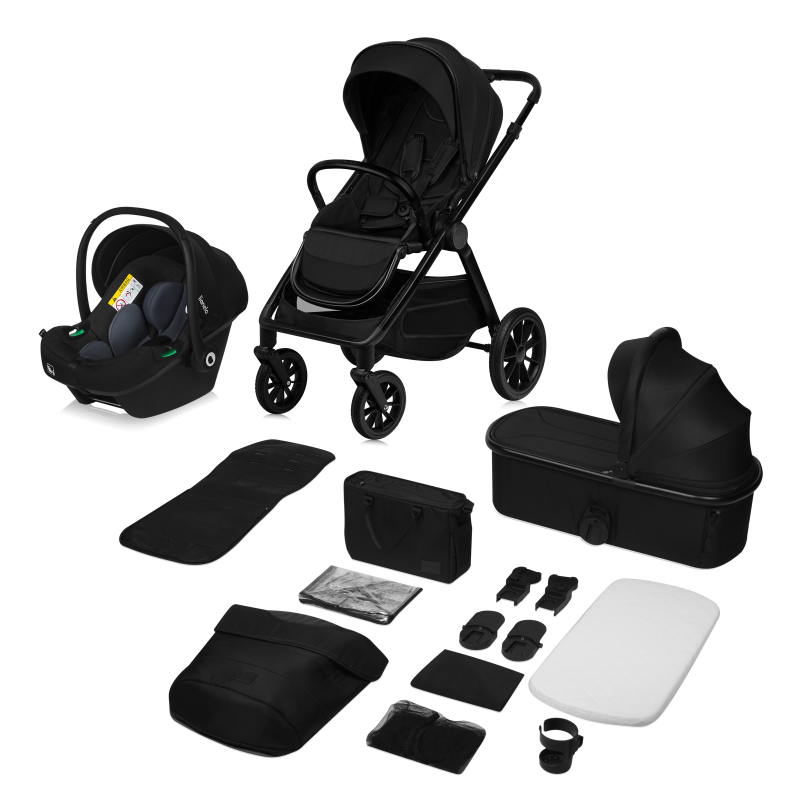 Lionelo Layla 3in1 Black Onyx — Multi-function pram