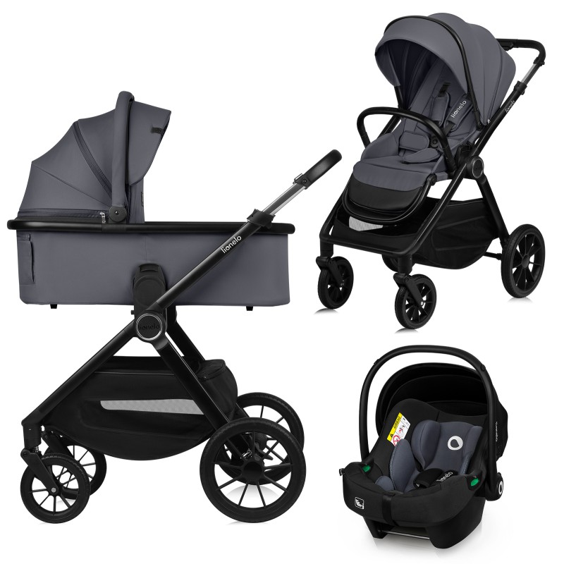 Lionelo Layla 3in1 Grey Stone — Multi-function pram