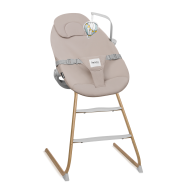 Lionelo Dalia Set Grey Stone Natural — High Chair and Baby Rocker