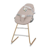 Lionelo Dalia Set Grey Stone Natural — High Chair and Baby Rocker