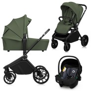 Lionelo Mika Plus 3in1 Green Olive — Multi-function pram