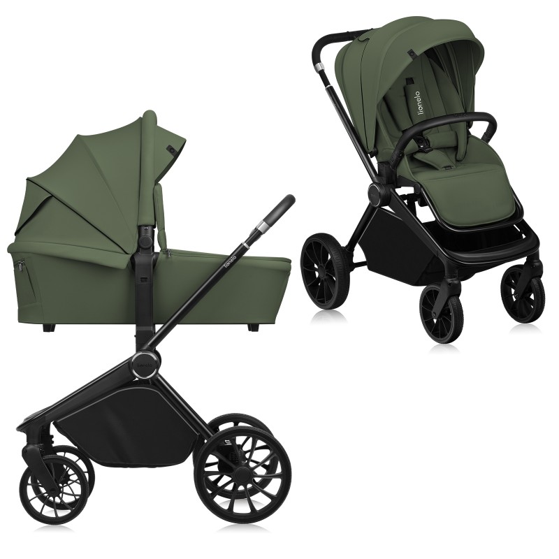 Lionelo Mika Plus 2in1 Green Olive — Multi-function pram