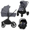 Lionelo Mika Plus 3in1 Grey Stone — Multi-function pram