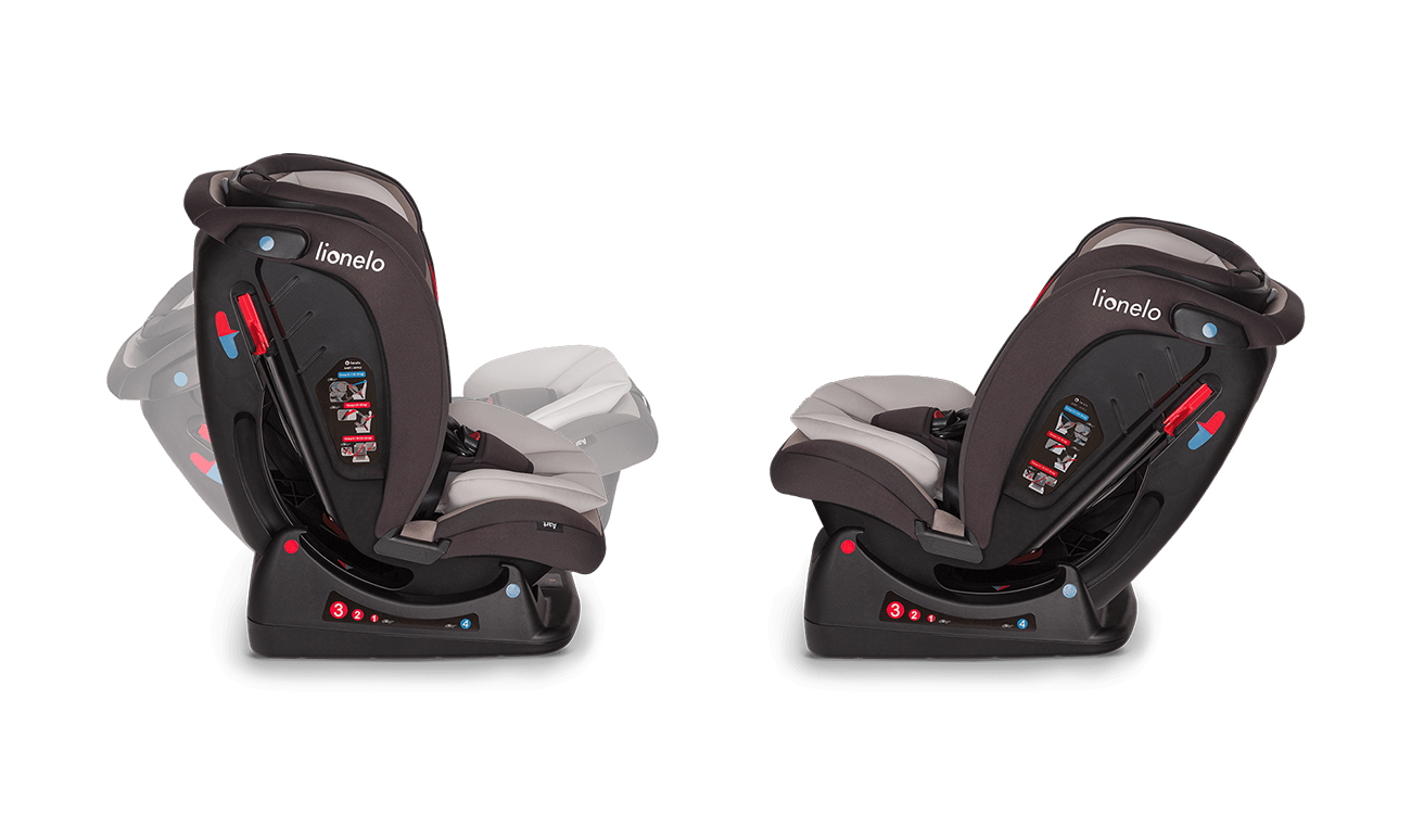 Lionelo Aart Black Carbon Red - child safety seat 0-36 kg