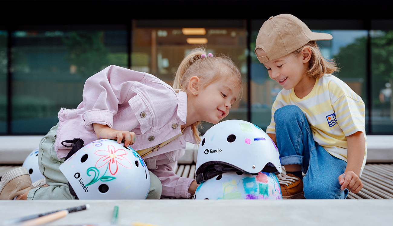 Kask rowerowy dziecięcy Lionelo Helmet