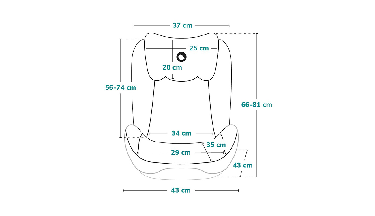 Lionelo Hugo Leather Grey - child safety seat 15-36 kg