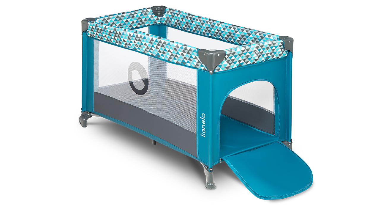 Lionelo Stefi Green Turquoise - cot 2 in 1